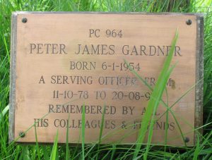 Peter James Gardner - Memorial Plaque
