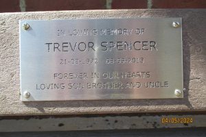 Trevor Peter Spencer - Memorial Plaque