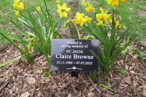 Claire Browne - Memorial Plaque